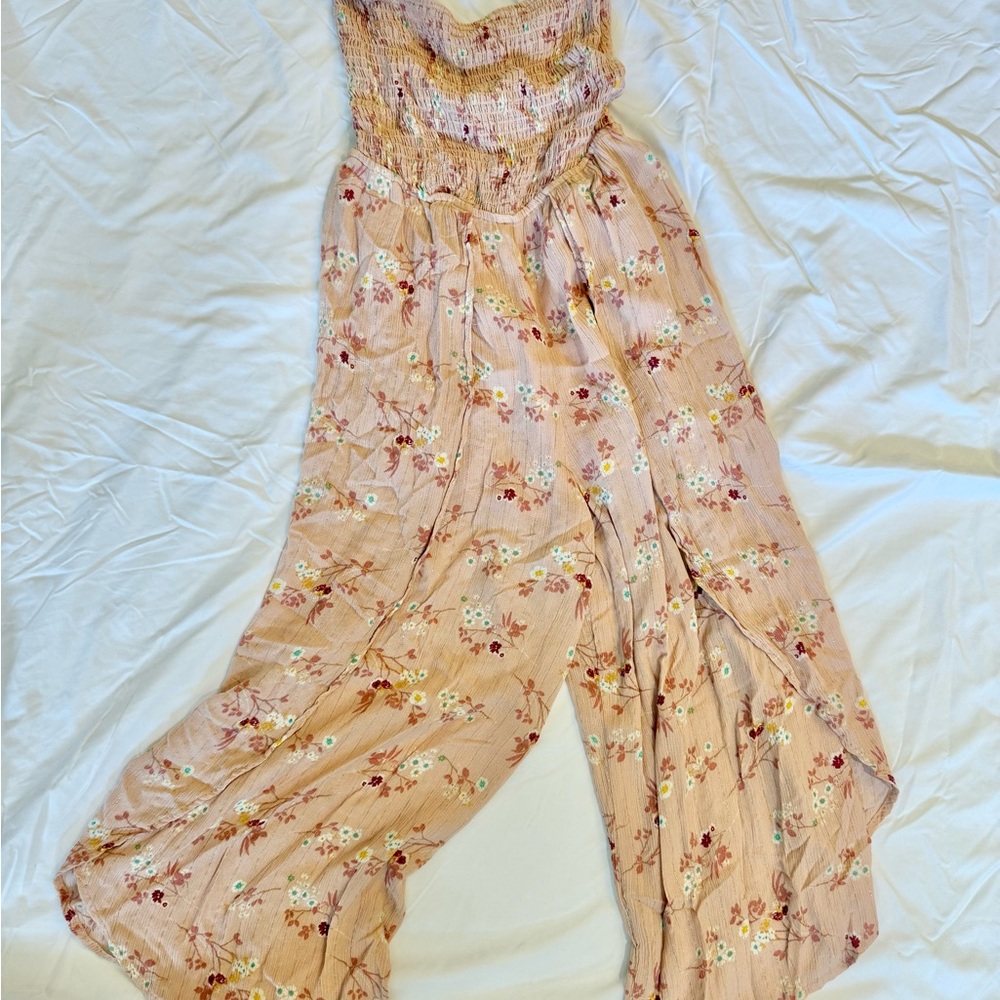 Floral Pink Jumpsuit